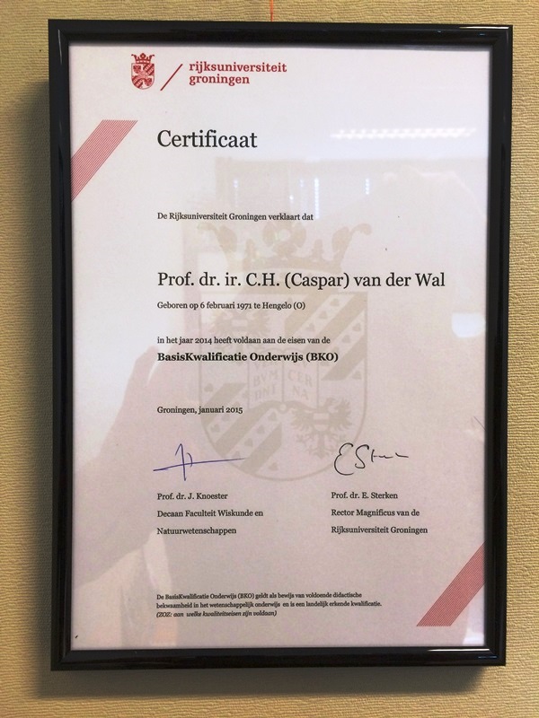 Caspar's UTQ certificate